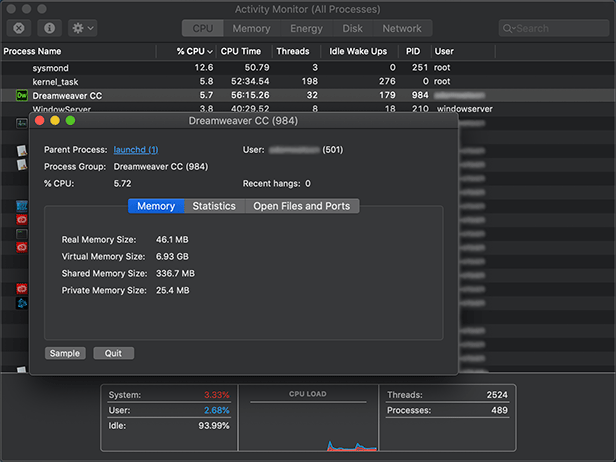 Activity Monitor Mac