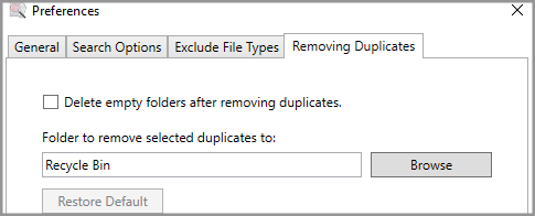 duplicate sweeper from wide angle software