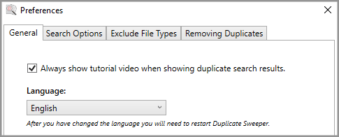 duplicate sweeper from wide angle software