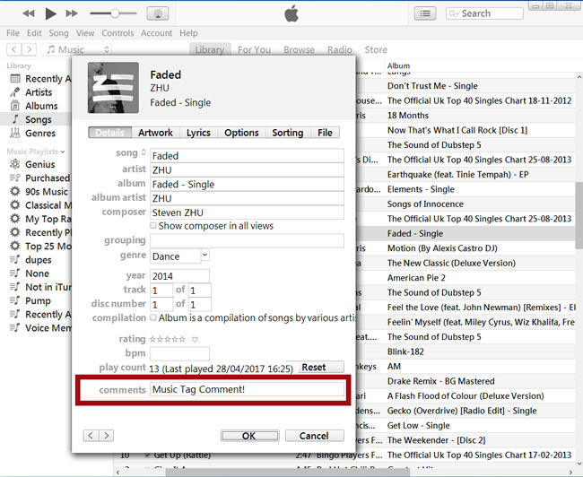 where does itunes get music tag info
