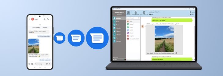 save android text messages to computer for free