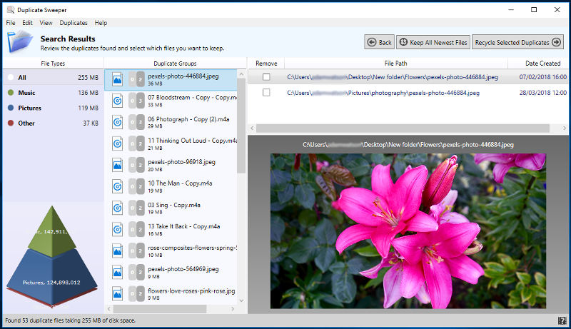 how to delete duplicate photos in window 10 media player