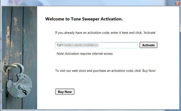 tune sweeper 4 activation code