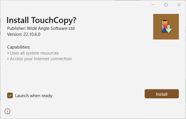 is touch copy safe