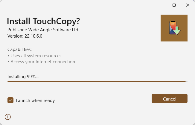 touch copy