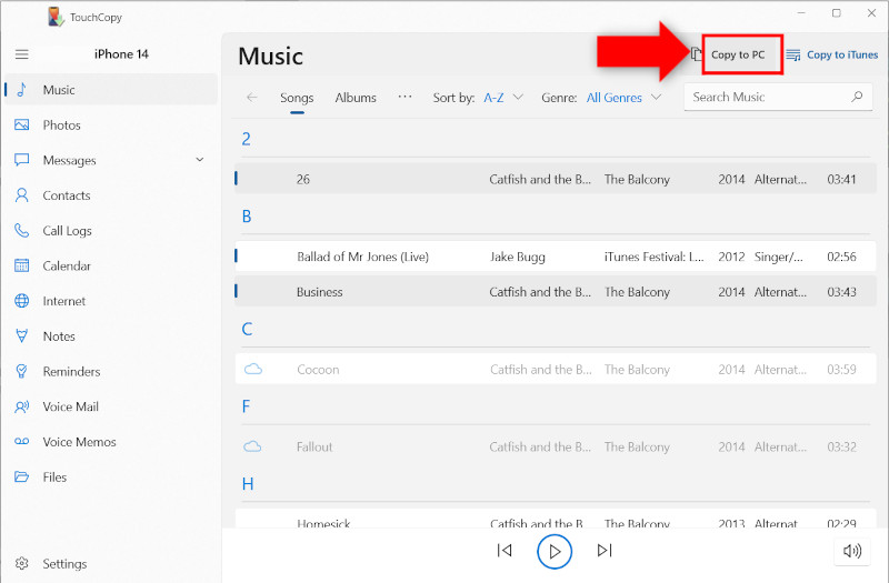 how to transfer music from pc to mac