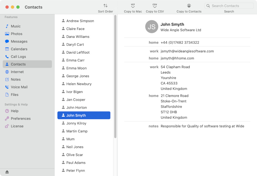 sync iphone contacts to macbook address book